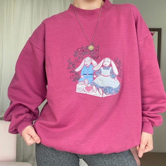 Vintage Tops - Vintage  Oversized Sweatshirt